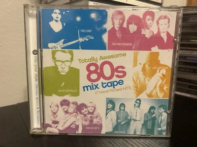 TOTALLY AWESOME 80s Mix Tape CD, Hand-Picked HITS, Rare OOP Rhino Records - Image 1 of 2