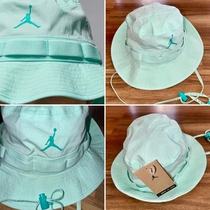 NWT Nike Air Jordan Apex Unisex Bucket Hat Cap RARE IGLOO TEAL HM5753 393 Size L - Picture 1 of 6