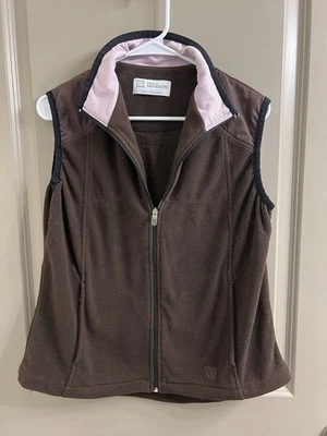 Chaleco Wilson Marrón Con Cuello Rosa Damas L Foto 1 de 4