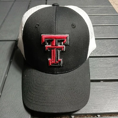 Zephyr Texas Tech Hat Cap Flex Fit Snap Black Red TT New HA - Image 1 of 4