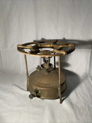 Ancien Réchaud Aurea Unis France 500 Collection Laiton  - Photo 1/4