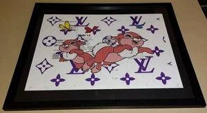 DEATH NYC ltd ed LG signed framed art print 45x32cm Ben Frost Thumper's Ritalin - Picture 1 of 2