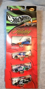 Vintage Hot Wheels 2001 Holiday Racers Set. 4 cars. Burton, Shrader, Newman - Picture 1 of 23