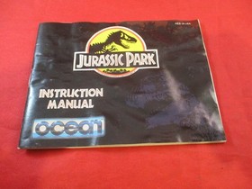 Jurassic Park Nintendo NES Instruction Manual Booklet ONLY