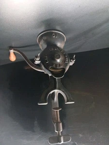 Landers Frary Coffee Grinder Cast Iron Table Counter Clamp Mount Vintage Antique - Picture 1 of 10