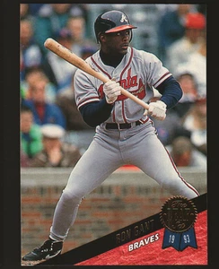 1993 Leaf Baseball #225 - Ron Gant - Atlanta Braves  93-659 - Picture 1 of 2