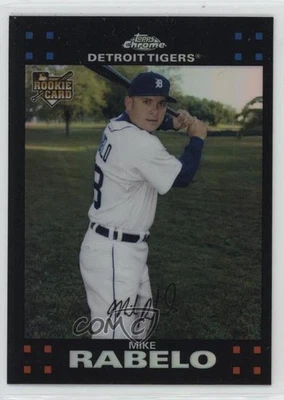 2007 Topps Chrome Refractor Mike Rabelo #307 Rookie RC - Image 1 of 2