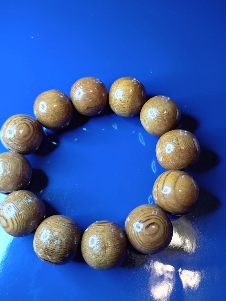 6-30mm Natural Round Wood 108 Prayer Beads Necklace Bracelet Buddhism Rosary - Изображение 1 из 1