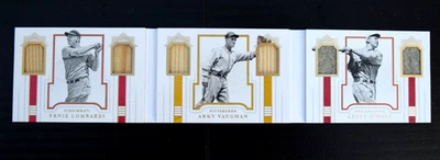 2019 NT Triple Legends Ernie Lombardi Arky Vaughan Lefty O'Doul bat jersey /25 - Image 1 of 4