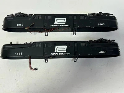 Lot of 2 MTH Locomotive PENN CENTRAL # 4863. Metal. Shell Only SOLD AS IS - Image 1 of 4