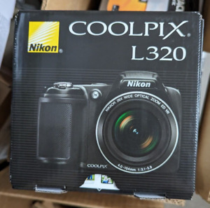 Nikon Coolpix L320 16.1MP Digital Camera - Black New in Box w/Orignal Accesorry