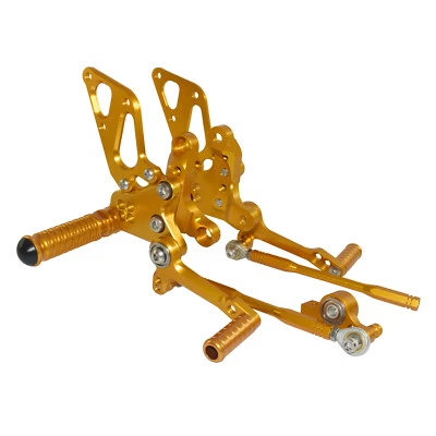 Juego trasero ajustable dorado reposapiés pedales clavijas para DUCATI 848 1098 1198 2007-2014 Foto 1 de 4