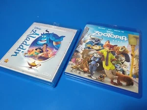 Aladdin (Blu-ray/DVD, 2015, 2-Disc Set, Diamond Edition) & Zootopia kostenloser Versand - Bild 1 von 6