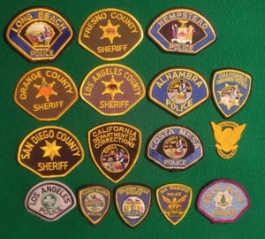 Lot (16) Vintage unbenutzt verschiedene California Police Corrections Patches CHiP's - Bild 1 von 11