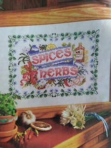 Spices & Herbs Kitchen OOP Magazine Cross Stitch PATTERN (F) - Picture 1 of 1