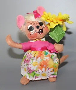 Annalee Spring Mouse with Sunflower 5 3/4" Tall - Picture 1 of 5