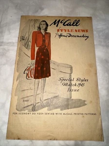 c. 1945 March McCall Style News for Home Dressmaking - 8 pages 25x16cm - Picture 1 of 3
