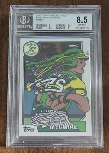 2020 Topps Project 2020 Mark McGwire Ermsy Art 1987 BGS 8.5 NM-MT Pop 3 PR 2,688 - Picture 1 of 2