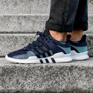 Adidas EQT Support ADV CK Parley Legend Ink Blue White CQ0299 Men's 10 Shoes - Picture 1 of 10