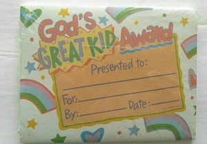 Verleihungsurkunden Rainbow Great Kid Award aktuell, Inc.1992 Vintage Kinder  - Bild 1 von 2