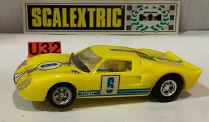 SLOT CAR SCX SCALEXTRIC EXIN C-35 FORD GT 40 #6 AMARILLO LIMON HECHO EN MEXICO - Imagen 1 de 13