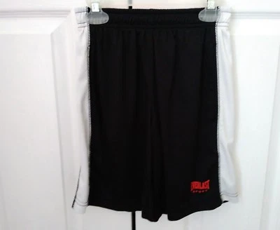 Everlast Sport Athletic Boys Black/White Stripe  Shorts  Size M (8) - Image 1 of 4