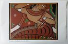 AOP India JAMINI RAY artist print GOPINI (COW GIRL) 28x42 cm