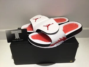 Deslizantes retro Nike Jordan Hydro 5 ~ 555501 101 ~ Reino Unido talla 6 ~ 40 euros - Imagen 1 de 5