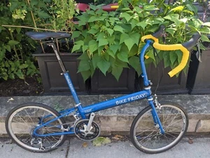 M-L 56cm top tube Bike Friday Pocket Rocket 2x8S Deore/105/Claris - Picture 1 of 9