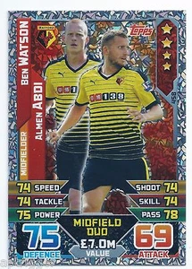 2015 / 2016 EPL Match Attax Duo (458) WATSON / ABDI Watford - Picture 1 of 1