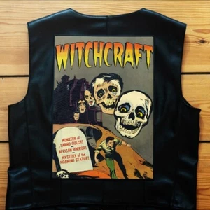 WITCHCRAFT Horror Rücken Aufnäher Groß Vintage Heavy Metal Aufbügeln Jacke Patch - Bild 1 von 4
