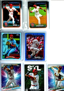 2024 Topps Series 1 & 2 St. Louis Cardinals Base Team Set (22) Base Cards +WOW+ - Picture 1 of 4