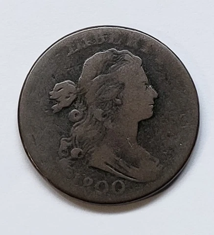 1800 1C Draped Bust Large Cent Rare Date Very Nice High  Grade !  - C9528 Cover