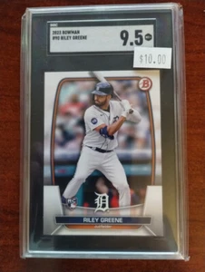 2023 Bowman #90 Riley Greene SGC 9.5 Mint+ - Picture 1 of 2