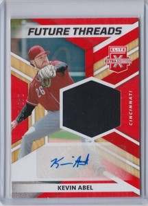 2022 Panini Elite Extra KEVIN ABEL Cincinnati Reds PATCH AUTO orange #'d /199