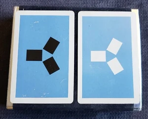 Vintage - American Playing Cards - Double Deck - Blue Velvet Slide Cover - - Picture 1 of 4