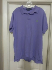 Camisa Polo By Ralph Lauren para Hombre Cuello de Algodón Púrpura Mangas Cortas Talla XL - Imagen 1 de 7