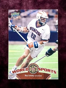 Roy Colsey 2010 Upper Deck MLL Lacrosse MINT Syracuse Legends HOF Jersey Gait SP - Picture 1 of 2