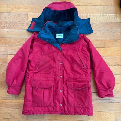 Chaqueta Parka LL Bean Maine Wardens De Colección Para Mujer L Goretex Abrigo de Esquí Hecho en EE. UU. Foto 1 de 4