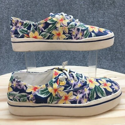 Mad Love Shoes Womens 7 Kendra Sneakers Multicolor Floral Print Low Top Lace Up - Image 1 of 4