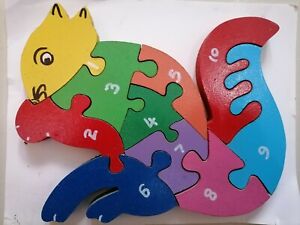 Wooden Jigsaw Animal Puzzle kids Toys Children Educational Learning