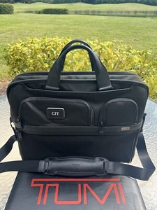 TUMI ALPHA 3 Compact Large Screen Laptop Briefcase Brief Bag Never Used - Picture 1 of 12