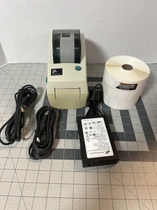 Impresora de etiquetas de transferencia térmica de escritorio Zebra LP2824 Plus probada - Imagen 1 de 9