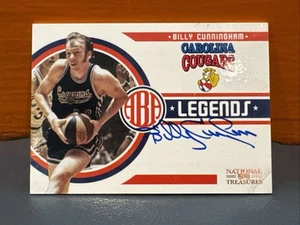 2011 Panini National Treasures 76ers Billy Cunningham On Card Auto #’d 99 - Picture 1 of 4