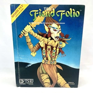 1981 TSR AD&D Advanced Dungeons & Dragons Fiend Folio Tome Of Creatures 1st Ed. - Picture 1 of 17