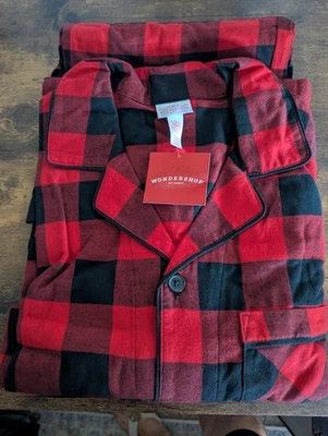 Men's Red/Black Buffalo Plaid PJ's. - Image 1 of 4