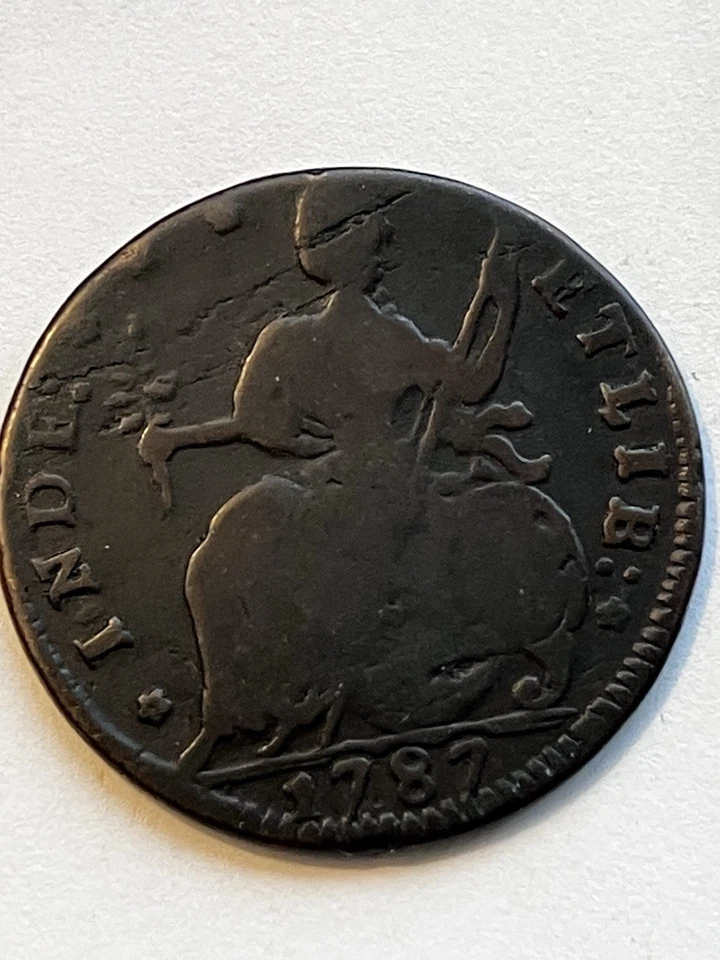 Moneda de Cobre Connecticut 1787, Buenos Detalles Bonita Moneda Histórica, Envío Gratis. Foto 1 de 3