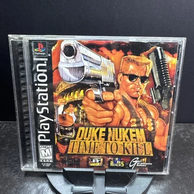 Duke Nukem Time to Kill (Sony PlayStation 1 PS1, 1998)  CIB W Reg Card - Image 1 of 4
