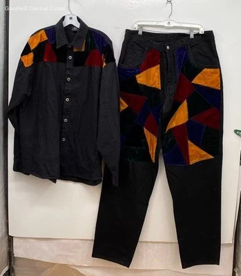 Machine Men's Shirt W/Pants - Size XL&38x34 Vintage (2) - Image 1 of 4