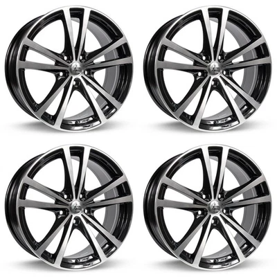 Set of 4 15in Black Alloy Wheel Rims for 2005+ Kia, RTX2E81 15x6.5 5x114.3 ET45  - Image 1 of 4